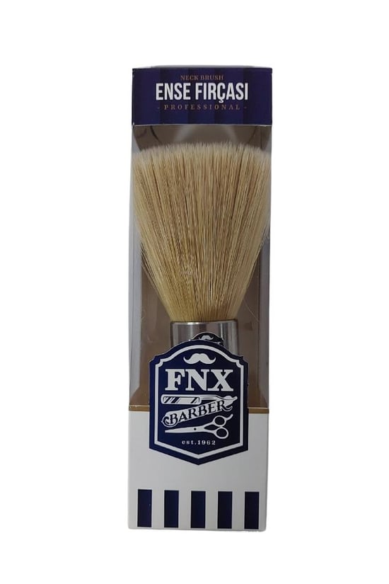 Fnx Barber Ahşap Saplı Profesyonel Ense Fırçası No: 2