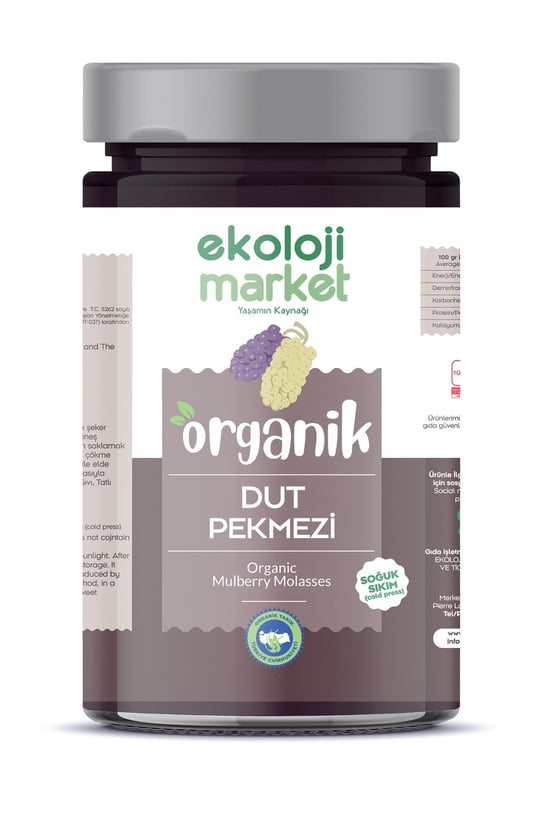 Organik Cold Press Dut Pekmezi 640 Gr.