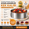 Ayarlanabilir Yuvarlak Kelepçeli Kek Pasta Kalıbı-çelik