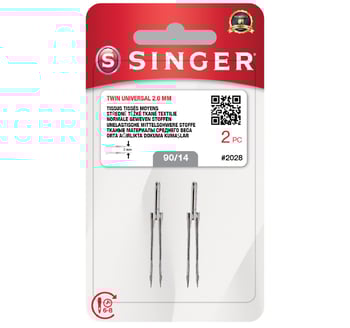 Çift İğne 2mm. (2'li Blister/14 No.)