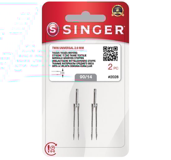 Çift İğne 2mm. (2'li Blister/14 No.)