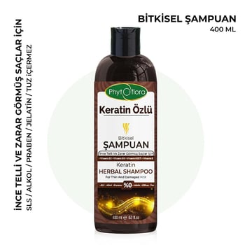 Phytoflora Keratin Özlü Şampuan 400 Ml