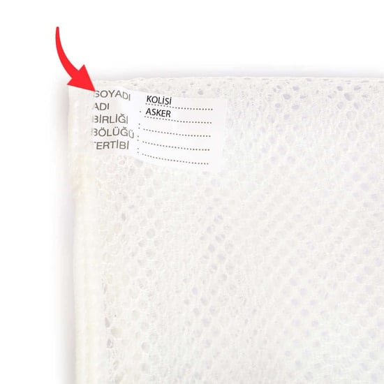 Çamaşır Yıkama Filesi 40 × 50 Cm – Etiketli Ayakkabı Yıkama Filesi