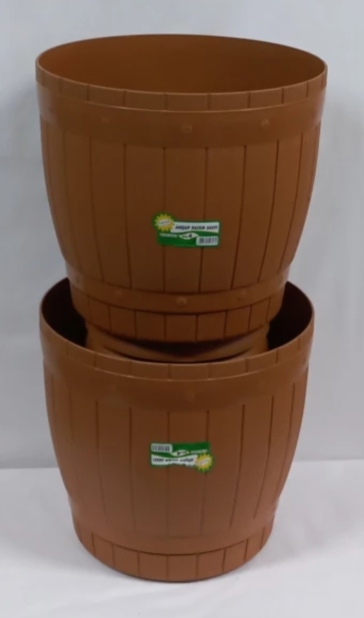 Hak Ahşap Desenli Saksı No3 6,5 Litre