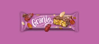 Hünnap Granİo Hurmali Bademlİ Çİkolata Kaplamali Bar 40gr