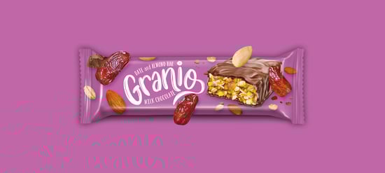 Hünnap Granİo Hurmali Bademlİ Çİkolata Kaplamali Bar 40gr