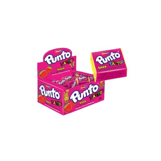 Punto Tekli Sakız Şekerli Çilek Aromalı Sakız 100'lü