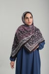 Hürrem Bone Kahve Desenli Şal Kesik Elyaf Pamuksu Etnik Dijital Baskılı 202123_14