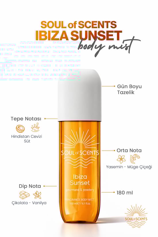 Soul Of Scents İbiza Sunset Gourmand & Powdery Body Mist