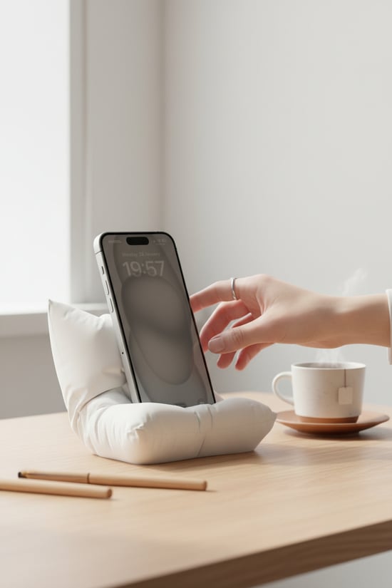 Yastık Figürlü Özel Tasarım Telefon Standı