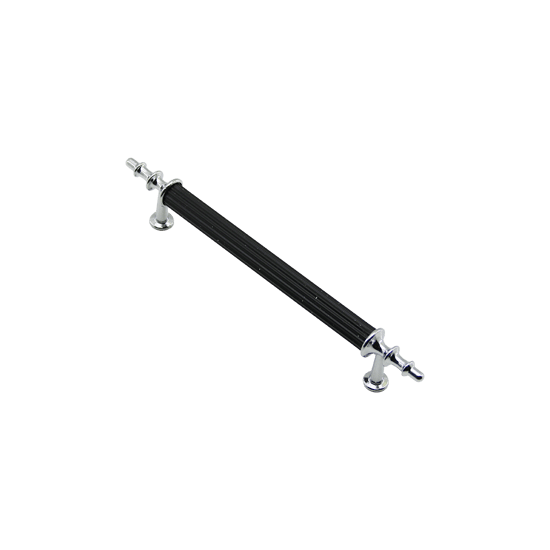 -976 ( 12.8cm ) ( Siyah & Krom ) Boru Kulp