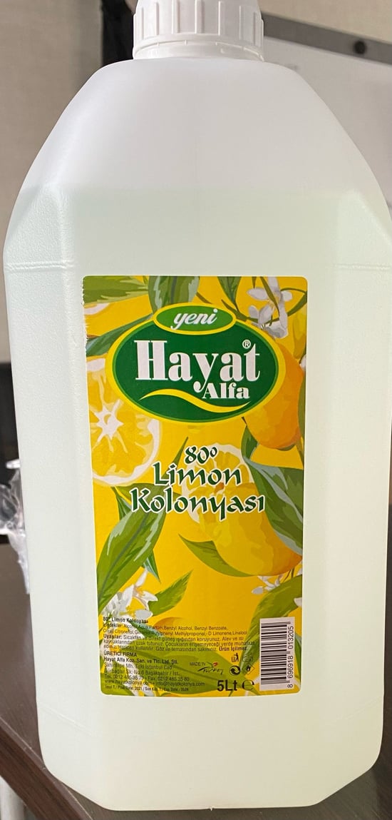 Hayat Limon Kolonyası 5 Lt