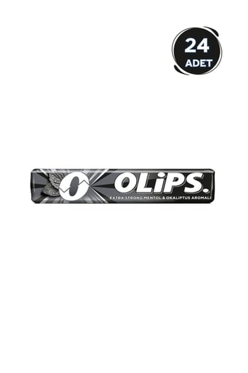 Olips Şekerleme 28 Gr 24'lü Paket Keskin Mentol Aromalı