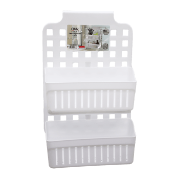 Qlux L-00778 Twin 2 Sepetli Askılı Kademeli Organizer