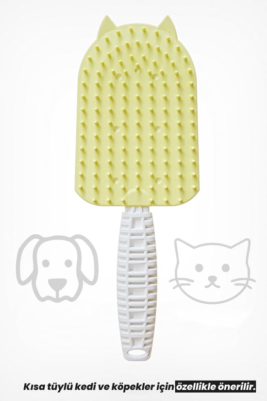 Ata Home Silikon Kedi Köpek Tarağı Tüy Toplayıcı Tarak Kısa Tüylü Kediler için Tüy Toplama Fırçası Tarak