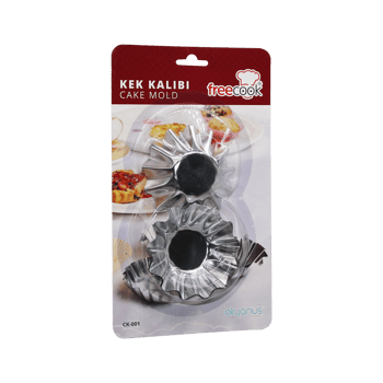 Freecook Ck-kr-001-002 ( 6pcs ) Orta Boy Metal Kek Kapsülü