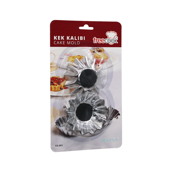 Freecook Ck-kr-001-002 ( 6pcs ) Orta Boy Metal Kek Kapsülü