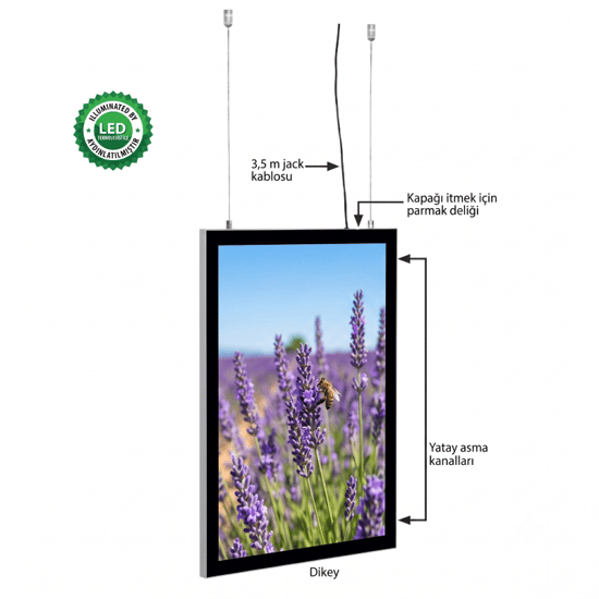 Magneco Ledbox Çift Taraflı Işıklı Çerçeve B1