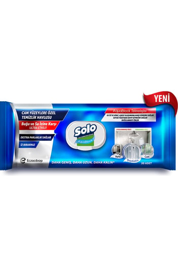 Aquablock Cam Yüzeylere Özel Temizlik Havlusu 30 Yaprak