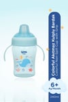 Wee Baby Colorful Akıtmaz Kulplu Bardak 240 Ml Mavi