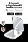 Proco Beauty Pro Dokunmatik Led Işıklı Katlanabilen Makyaj Aynası - Display Kutu ( Beyaz, Pembe)