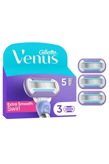 Gillette Venus Extra Smooth Kadın Bıçakları, 3 Yedek Kartuş