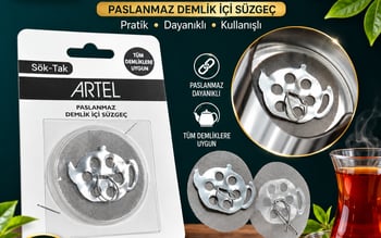 Hagiki Artel Söktak Çay Süzgeci Demlik İçi Süzgeç