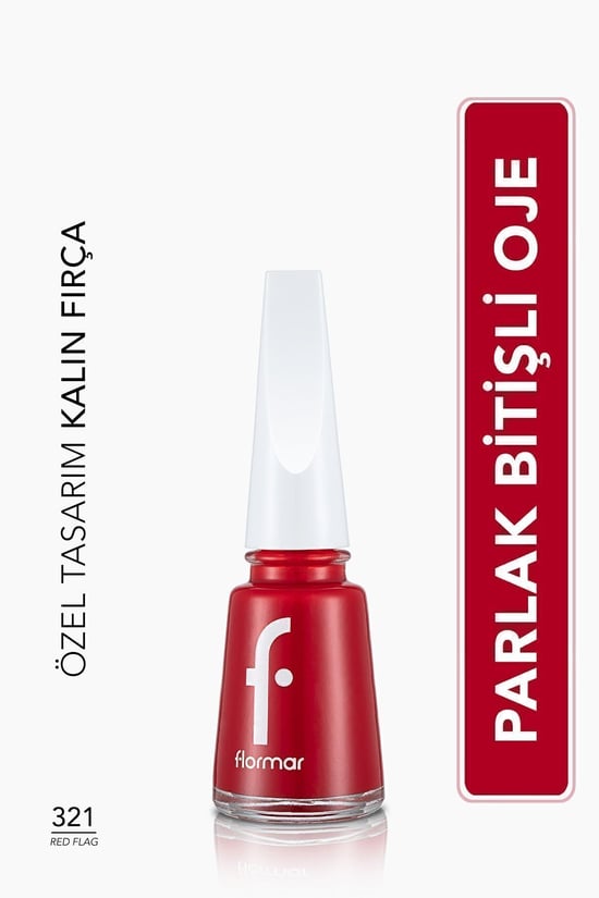 Sedefli Parlak Oje (kırmızı) - Nail Enamel-