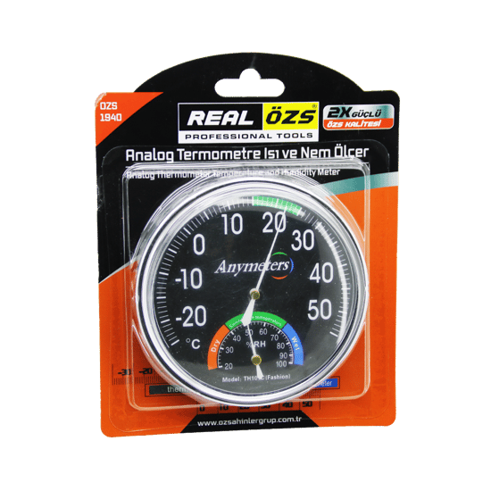Realözs Ozs-1940 Analog Termometre ( Isı & Nem ) Ölçer ( Anymeters )