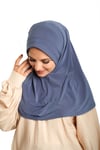 Hürrem Bone P. Mavisi Pratik Hazır Geçmeli Tesettür Eşarp Sandy Kumaş Sade 1600_17