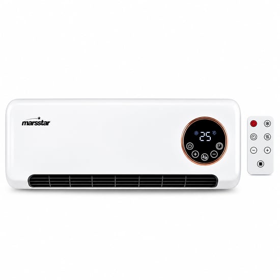 Marsstar Ms-210 Ms-400 ( Kumandalı ) Duvar Tipi Fanlı Isıtıcı (soğuk & Sıcak) (led Kontrol Ekranı) (2000w)