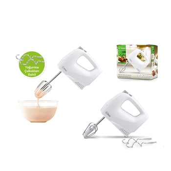 Kiwi Kmx-3608 Elektrikli El Mikseri (2pcs Metal Çırpma Aparatı & 2pcs Hamur Kancası) (5 Kademe Hız) (çırpıcı Çıkartma Düğmeli)