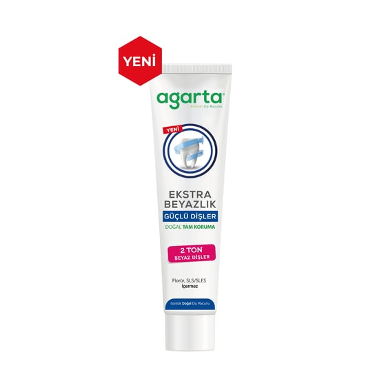 Agarta Diş Macunu Doğal Ekstra Beyazlık Güçlü Dişler (75 Ml)