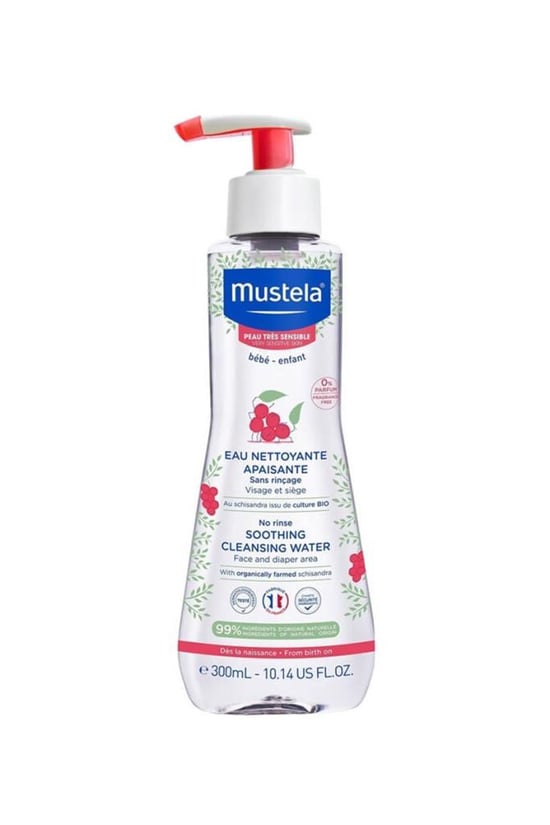 Mustela Çok Hassas Cilt Durulama Gerektirmeyen Temizleme Sıvısı 300 Ml