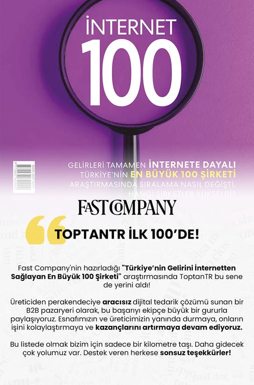 ToptanTR İlk 100'de!