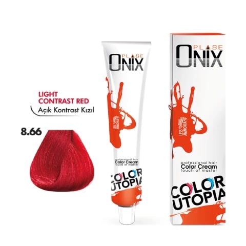Morfose Onix Saç Boyası 8.66 Açık Kontrast Kızıl 60 Ml
