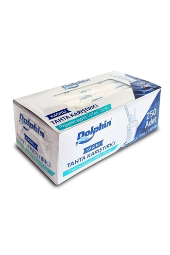 Dolphin Kağıtlı Tahta Karıştırıcı 14cm 250 Adet