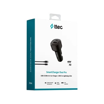 Ttec Smartcharger Duo Pd 48w Araç Hızlı Şarj Aleti Usb-c+usb-a - Usb-c-lightning Kablo 2ckp02ls