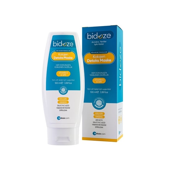 Bidoze Kolajen Detoks Maskesi 100 Ml | Aha Bha Gözenek Sıkılaştırıcı ve Aydınlatıcı Bakım