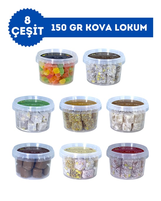 lokumani 8 Çeşit Karma Kova Lokum