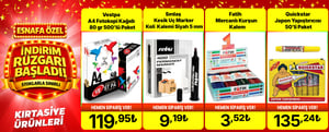 Kırtasiye Ürünlerinde Dev Fırsatlar! kampanya resmi