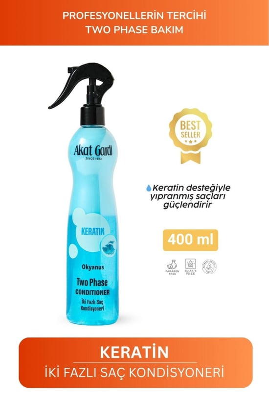 Akat Gardi Çift Fazlı Keratin İçerikli Fön Suyu 400 ml