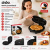 Sinbo Ssm-2595 ( Döküm ) Belçika Waffle Makinesi ( Elektrikli ) ( 5 Waffle ) ( Yapışmaz Yüzey ) ( 850w )