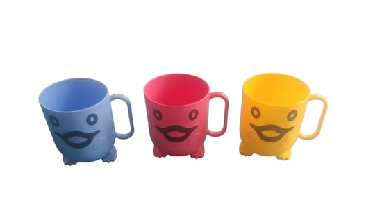 Bercen 3'lü Emoji Bardak - Farklı Renklerde