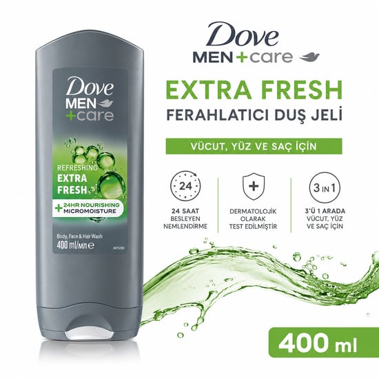 Dove Men Care Extra Fresh Ferahlatıcı Duş Jeli 400 Ml