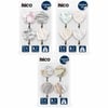 İ17-007 ( 4pcs ) ( Mermer Desenli ) ( Metal Uçlu ) Plastik Askı ( Yapışkanlı Montaj ) ( 2.5kg Taşıma )