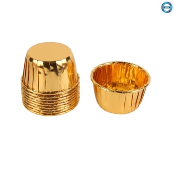 13 Cm Kek Kalıbı Metalize 25 Li Gold