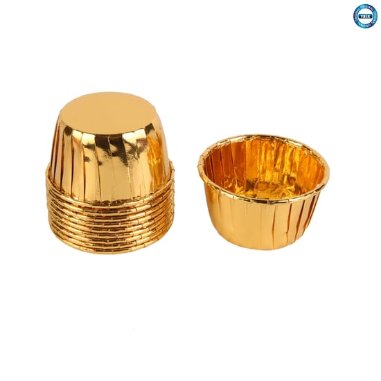 13 Cm Kek Kalıbı Metalize 25 Li Gold