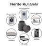 İnura Global İbico ( 4pcs ) ( Büyük ) ( Antrasit Gri ) Çamaşır Makine Titreşim Önleyici Ayak