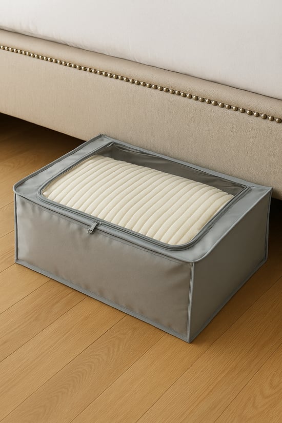 SER&YAT Baza Altı Hurç | Çelik Destekli, Katlanabilir, Nefes Alabilen ve Fermuarlı Saklama Hurcu